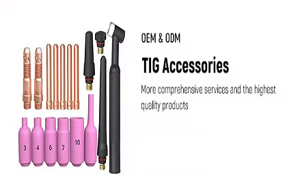 TIG torch and accessories