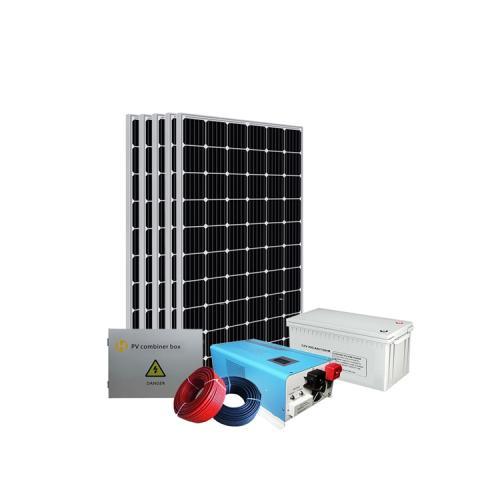 What are the main components of an off-grid photovoltaic system? 