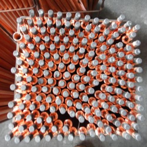 graphite electrodes connected copper coated gouging carbons